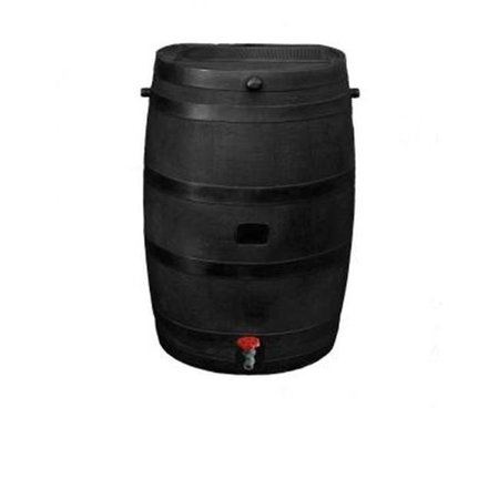 MARQUEE PROTECTION 50 Gallon Eco Rain Barrel with Plastic Spigot; Black MA488020